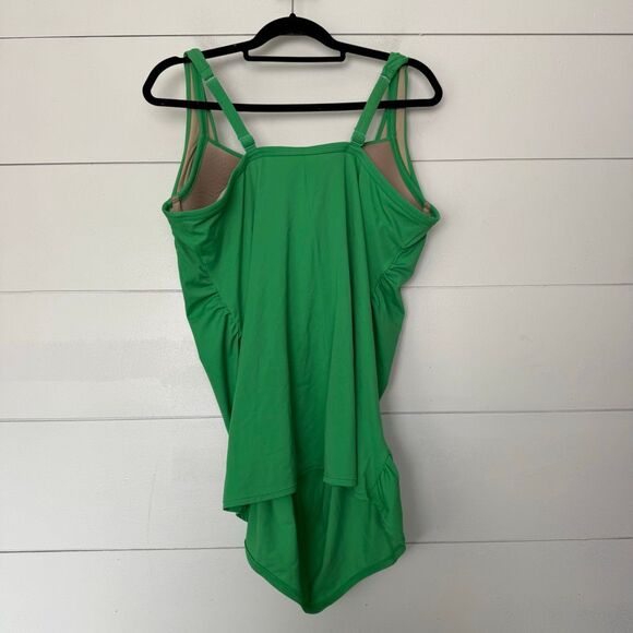 Lane Bryant Women’s 44DD Green Swim Tankini - Picture 3 of 4